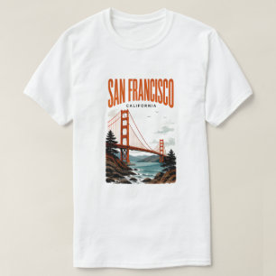 San Francisco Kalifornien Golden Gate Bridge Reise T-Shirt