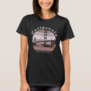San Francisco Kalifornien Golden Gate Bridge Vinta T-Shirt