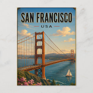 San Francisco Kalifornien Golden Gate Landschaft Postkarte