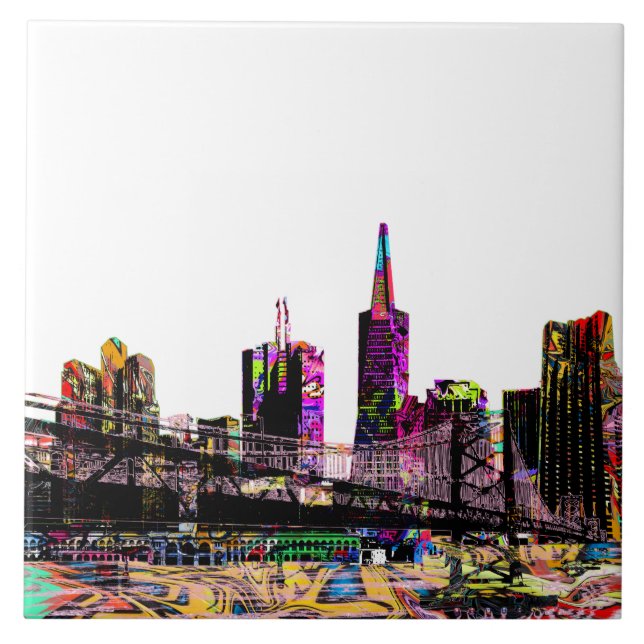 San Francisco, Kalifornien, Graffiti Fliese (Vorderseite)