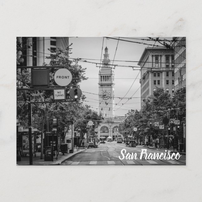 San Francisco, Kalifornien, Market Street Postkarte (Vorderseite)