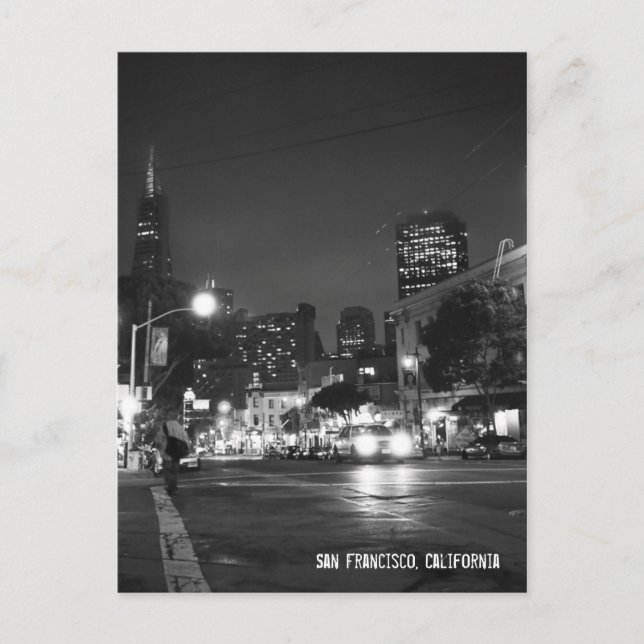 San Francisco, Kalifornien Postkarte (Vorderseite)