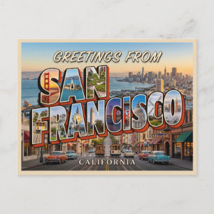 San Francisco Kalifornien Reise Postkarte