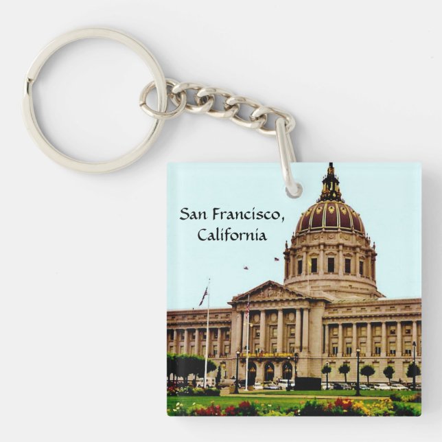 San Francisco, Kalifornien Schlüsselanhänger (Vorderseite)