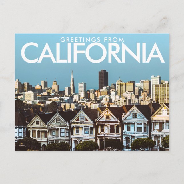 San Francisco, Kalifornien, Vereinigte Staaten Pos Postkarte (Vorderseite)