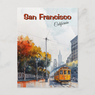 San Francisco, Kalifornien Vintage-Reise Postkarte