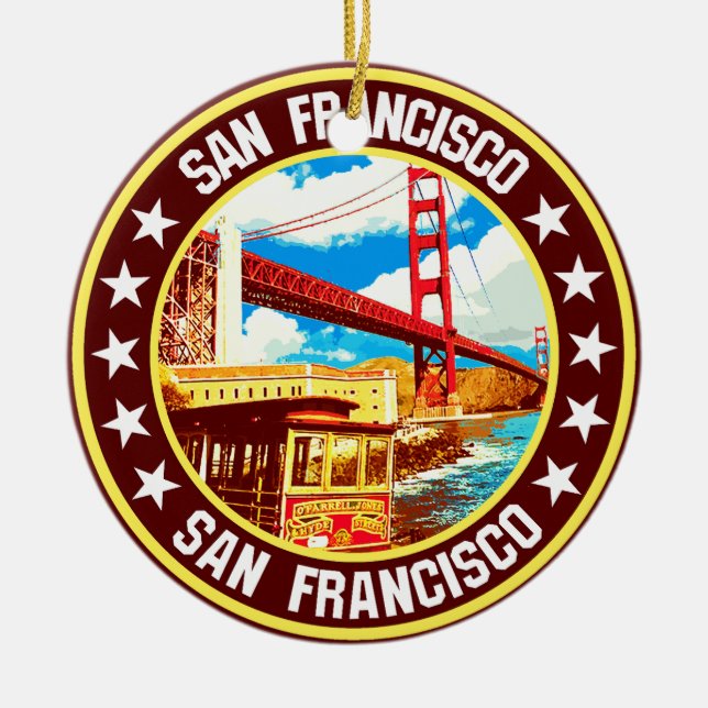 San Francisco Keramik Ornament (Vorne)