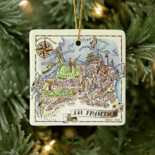 San Francisco Keramik-Ornament Keramikornament