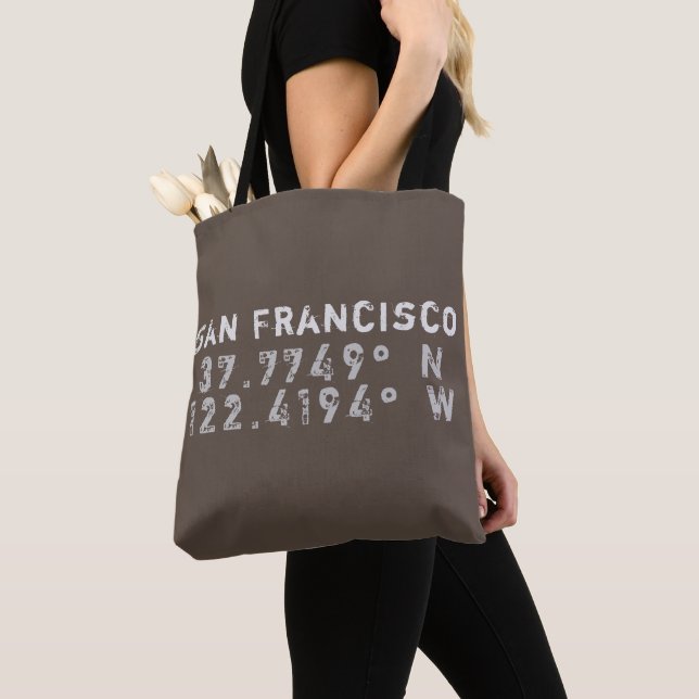 San Francisco Latitude Longitude Tasche (Von Nahem)