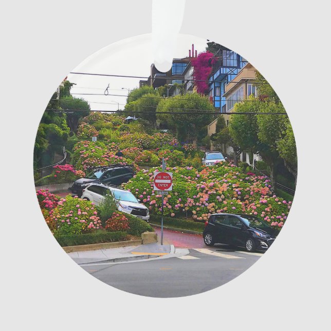 San Francisco Lombard Street #1-2 Ornament (Vorderseite)