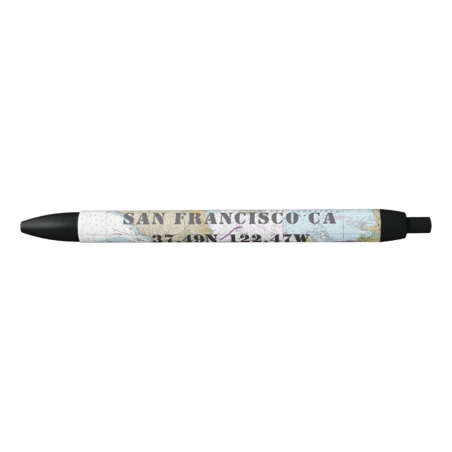 San Francisco Marin Landkreis Nautical Chart Kugelschreiber (Vorderseite)