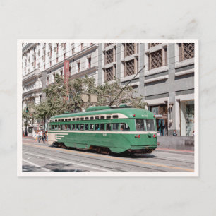 San Francisco Market Street Retro-Trolley Postkarte