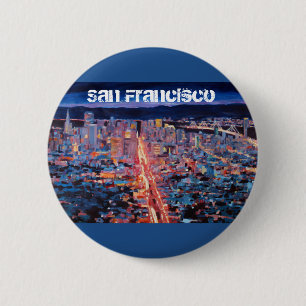 San Francisco - Markt-Straßen-Nacht von der Button