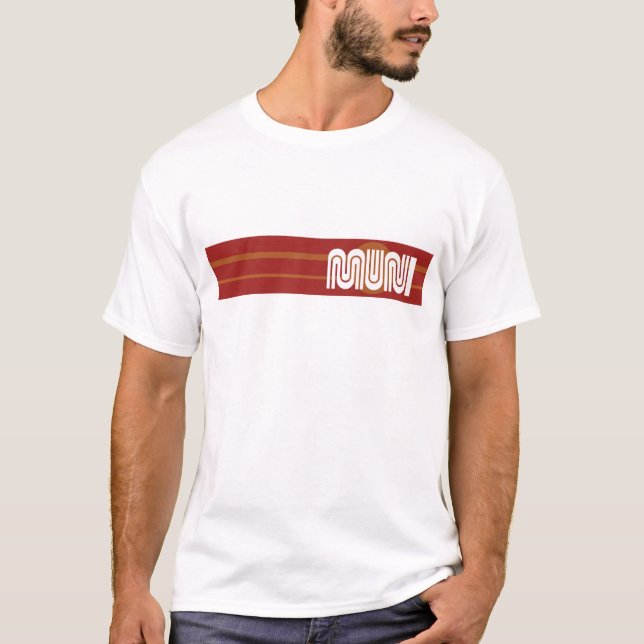San Francisco Muni stripe design T-Shirt (Vorderseite)