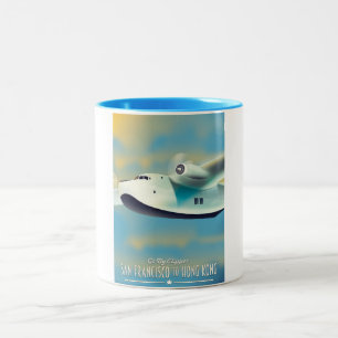San Francisco nach Hong Kong per Clipper Zweifarbige Tasse