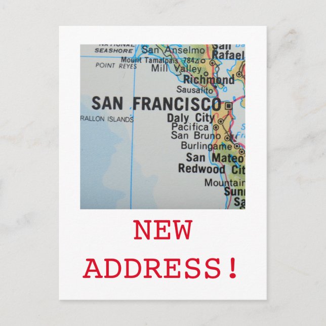 San Francisco New Address Ankündigung (Vorderseite)