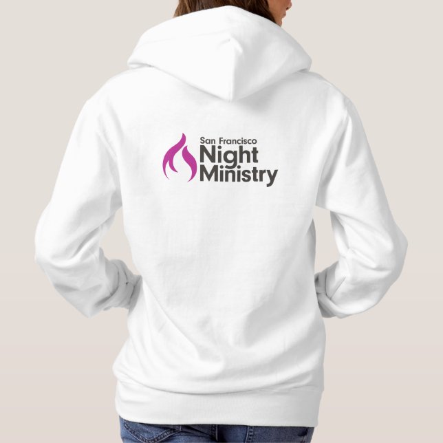 San Francisco Night Ministry Hoodie - White (Rückseite)