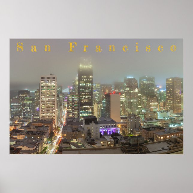 San Francisco Nighttime Poster (Vorne)