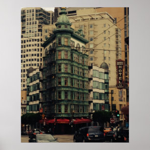 San Francisco Nordstrand-Grün-Gebäude Poster