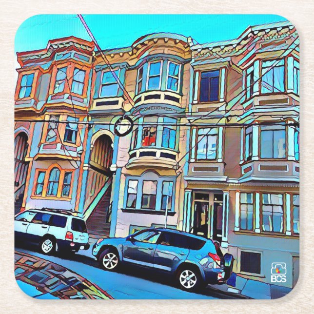 San Francisco Nordstrand-Papier-Untersetzer Rechteckiger Pappuntersetzer (Vorderseite)