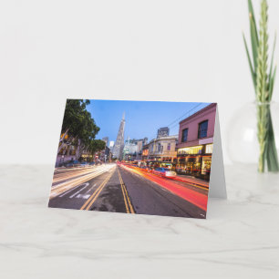 San Francisco North Beach Motion Blur Traffic Karte