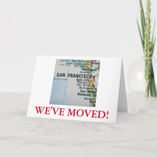San Francisco Nous avons déplacé le faire-part d'a