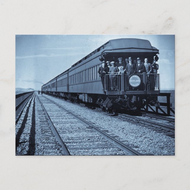 San Francisco Overland Limited Southern Pacific RR Postkarte (Vorderseite)