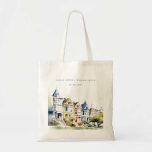 San Francisco Painted Ladies Landschaft Hochzeit Tragetasche