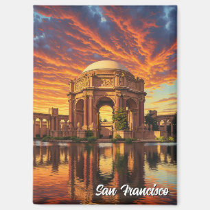 San Francisco Palace of Fine Arts Sonnenuntergang Magnet