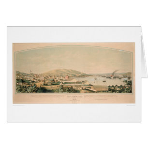 San Francisco, panoramische Karte 1849 (1626A) CA