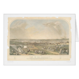 San Francisco, panoramische Karte CA (1551A)