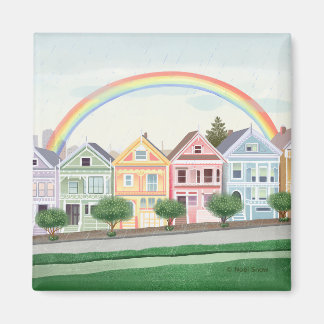 San Francisco Pastel Anstrich Ladys Magnet