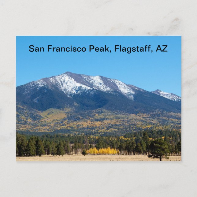 San Francisco Peak im Herbst Postkarte (Vorderseite)