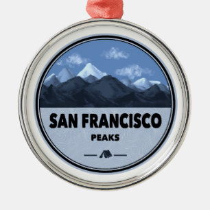 San Francisco Peaks Arizona Camping Ornament Aus Metall