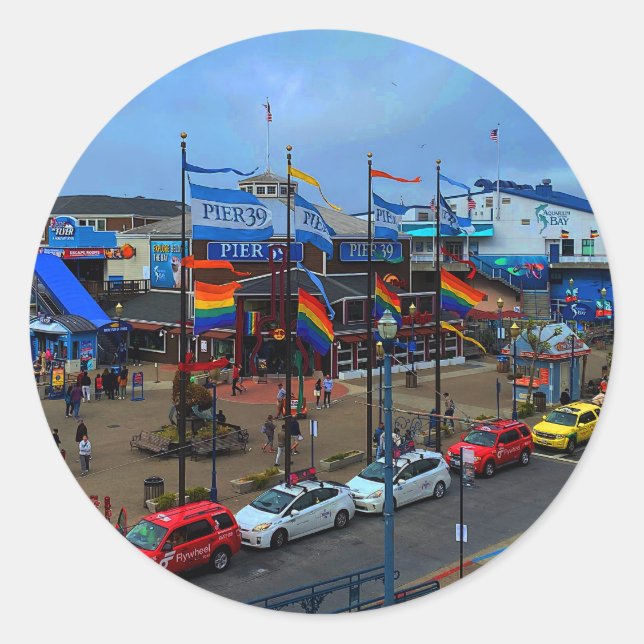 San Francisco Pier 39 Preis #1 Stickers (Vorderseite)