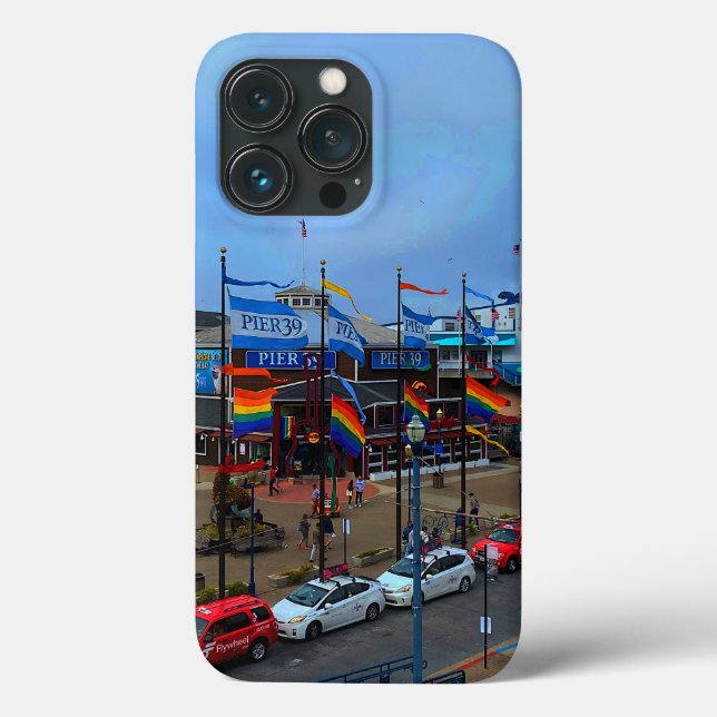 San Francisco Pier 39 Pride #1 iPhone 13 Pro Coque (Verso)