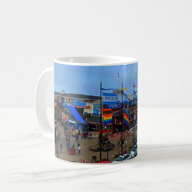 San Francisco Pier 39 Pride #1 Tasse (Vorderseite Links)