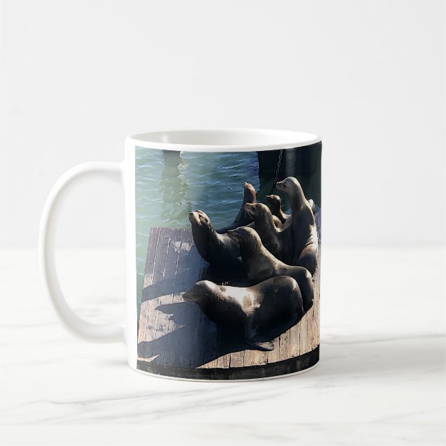 San Francisco Pier 39 Sea Lions #2 Tasse (Links)