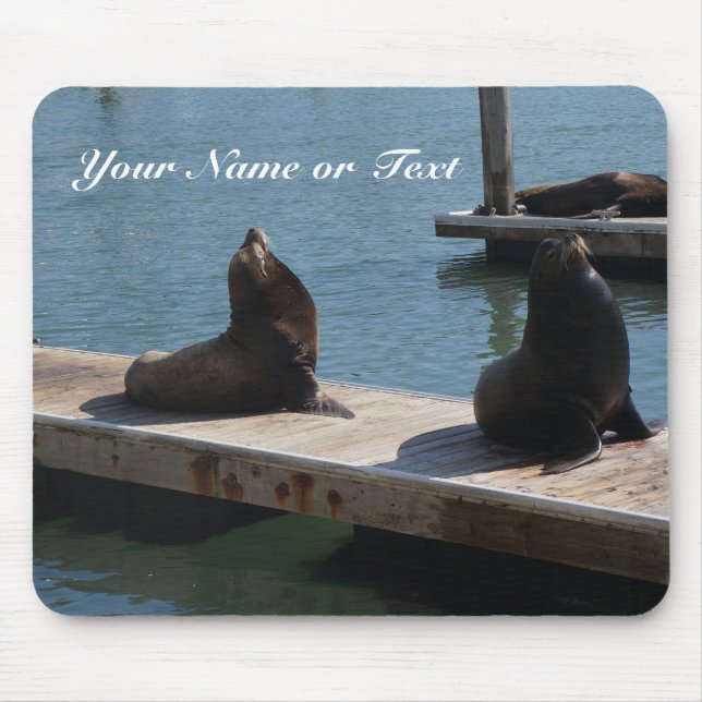 San Francisco Pier 39 Sea Lions #3 Mouse Pad Mousepad (Vorne)