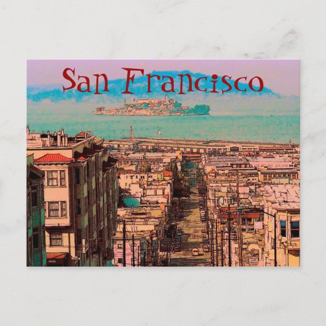 San Francisco Postcard Postkarte (Vorderseite)