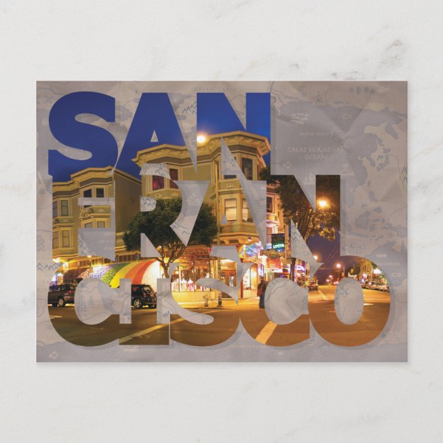 San Francisco Postcard Postkarte (Vorderseite)