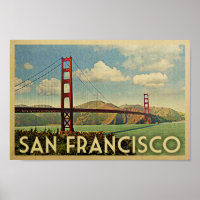 San Francisco Poster Golden Gate