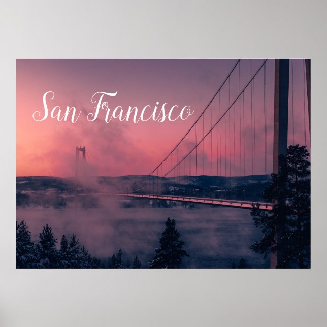 San Francisco Poster mit Golden Gate Bridge (Vorne)