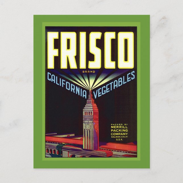 San Francisco Postkarte (Vorderseite)