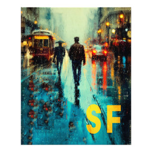 San Francisco Reiseplakat Fotodruck