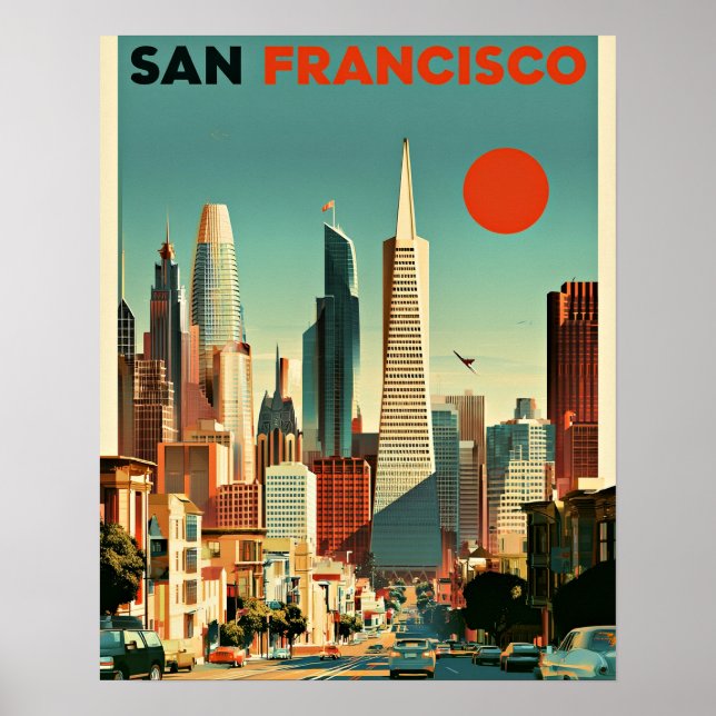 San Francisco Reiseplakat Poster (Vorne)