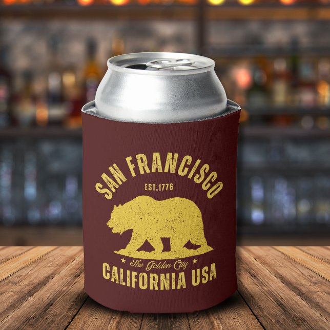 San Francisco Retro California Souvenir Dosenkühler (Von Creator hochgeladen)