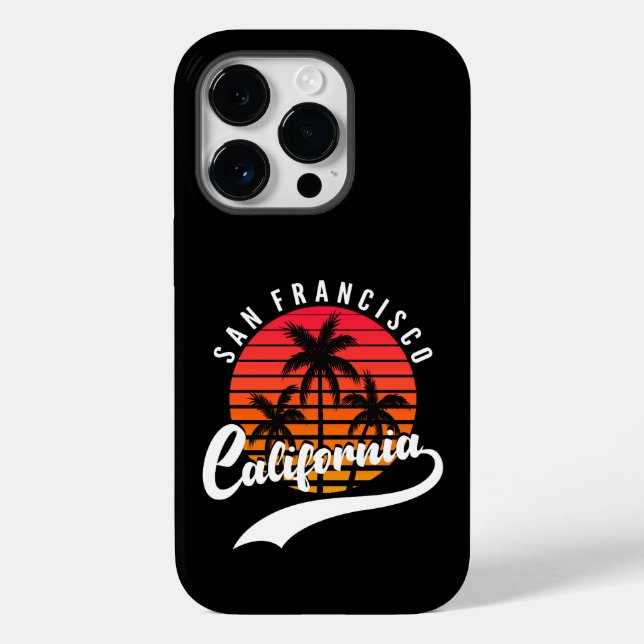 San Francisco Retro Case-Mate iPhone 14 Pro Fall Hülle (Rückseite)