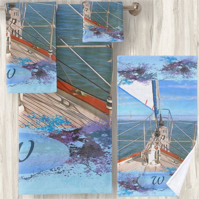 San Francisco Sailing 0869 Badhandtuch Set (Von Creator hochgeladen)