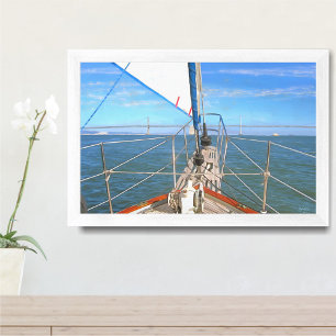 San Francisco Sailing 0869 Kunstprint Poster